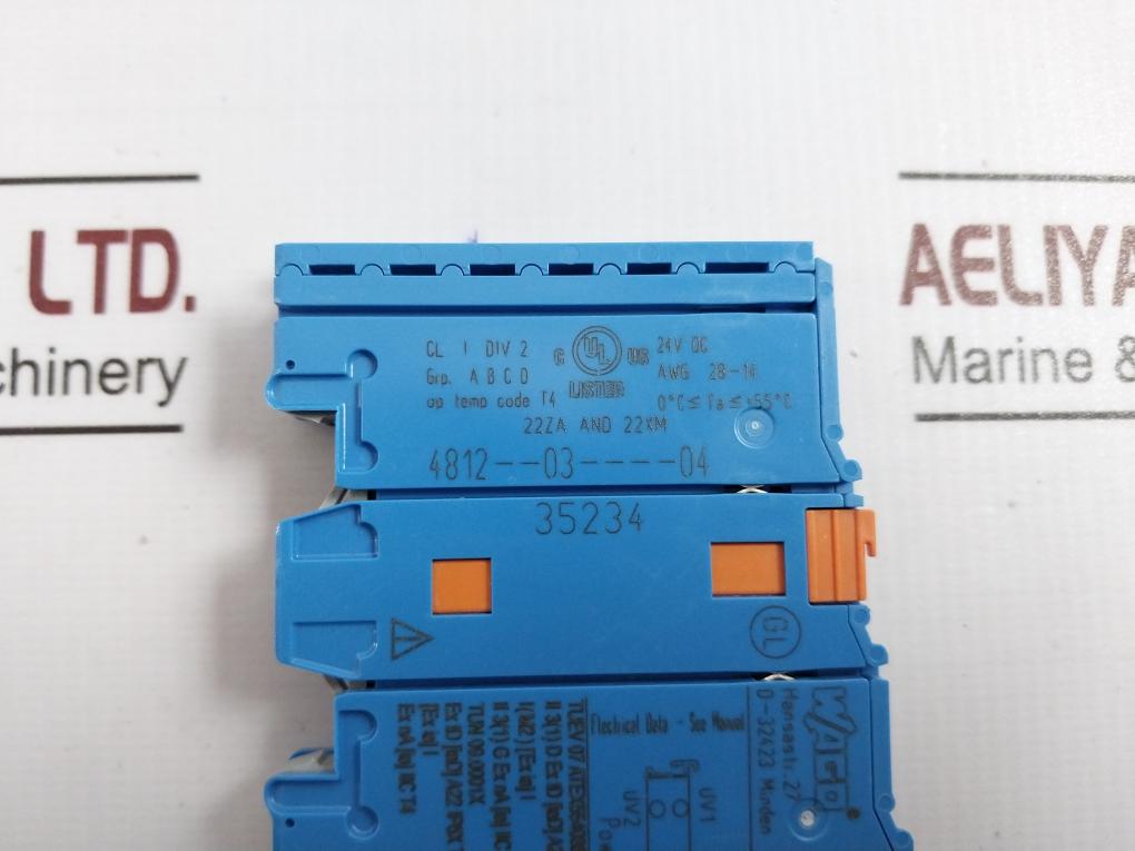 Wago 750-438 Digital Input Module 24V Dc 22Za And 22Xm Awg 28-14