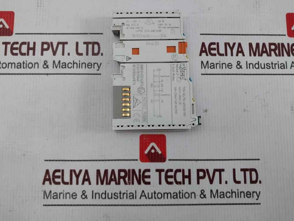 Wago 750-453/200-000 Analog Input Module 24V Dc
