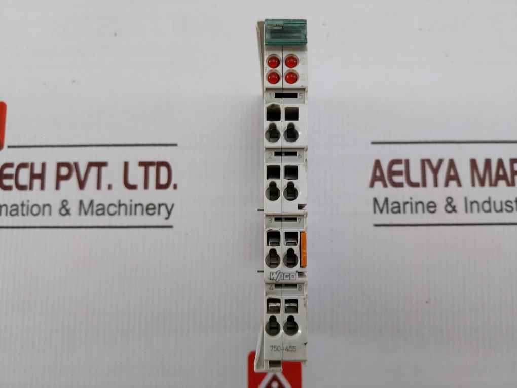 Wago 750-455 4-channel Analog Input Module 24v Dc