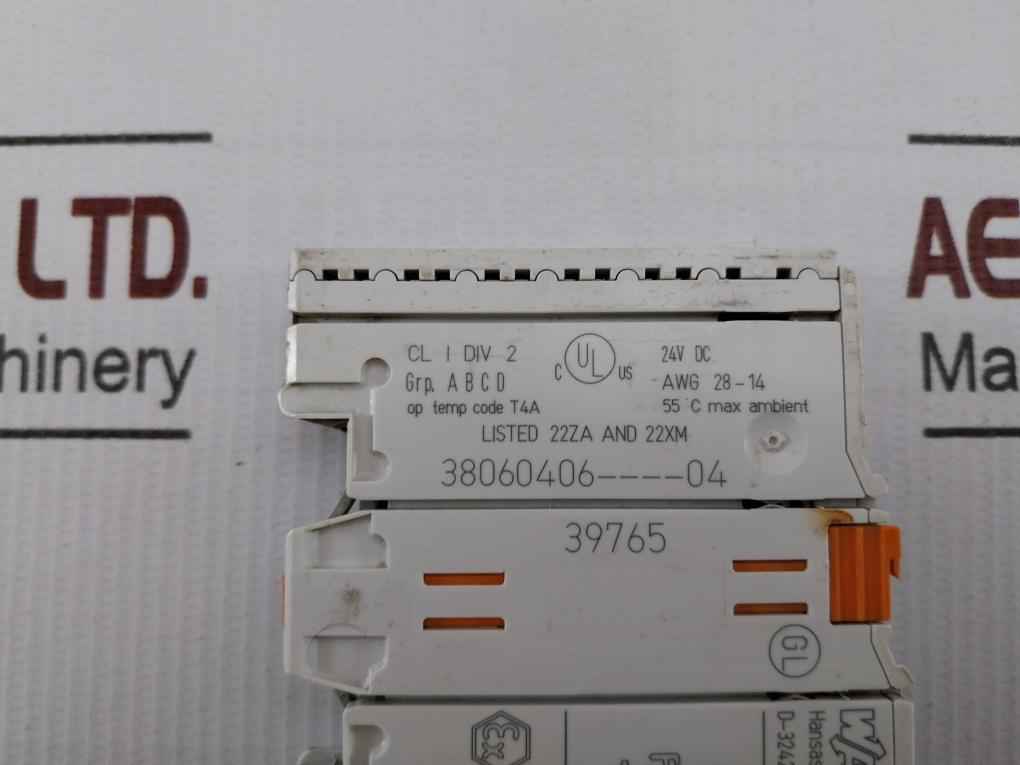 Wago 750-455 4-channel Analog Input Module 24v Dc