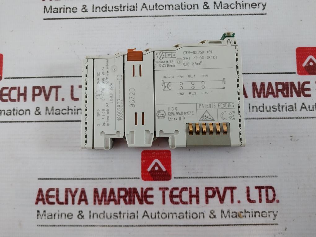 Wago 750-461 2-channel Analog Input Module 24V Dc Kema 97Atex4207 X