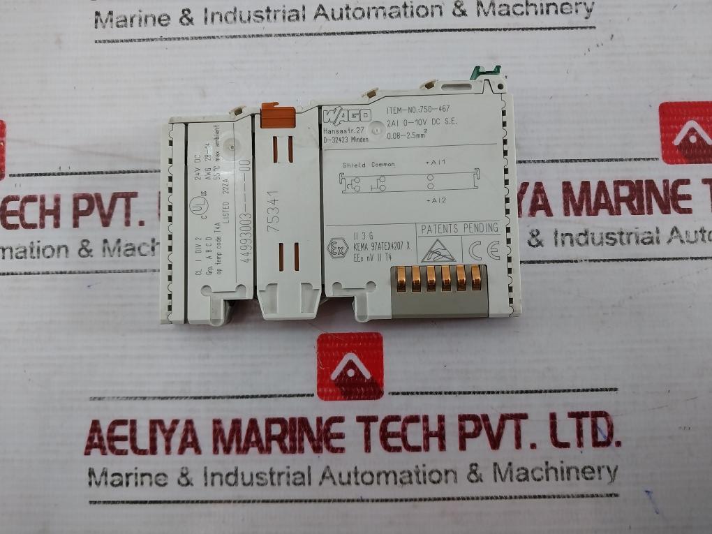 Wago 750-467 2-channel Analog Input Awg 28-14 0.08-2.5Mm2