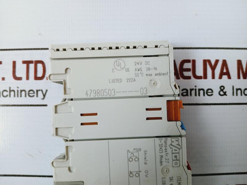 Wago 750-474/000-200 Analog Input Module 24Vdc Awg 28-14