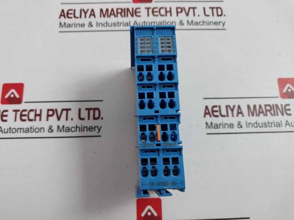 Wago 750-481/003-000 2-channel Analog Input Module 0.08-2.5Mm2 24V Dc, Ip6X