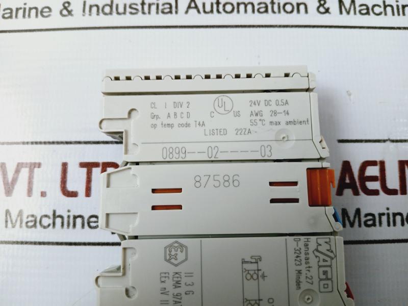 Wago 750-501 Plc Digital Output Module 2-channel 2Do 24V Dc 0.5A