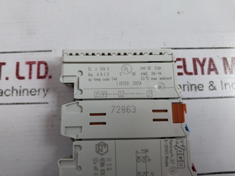 Wago 750-502 2-channel Digital Output Module 24V Dc 2.0A 72863