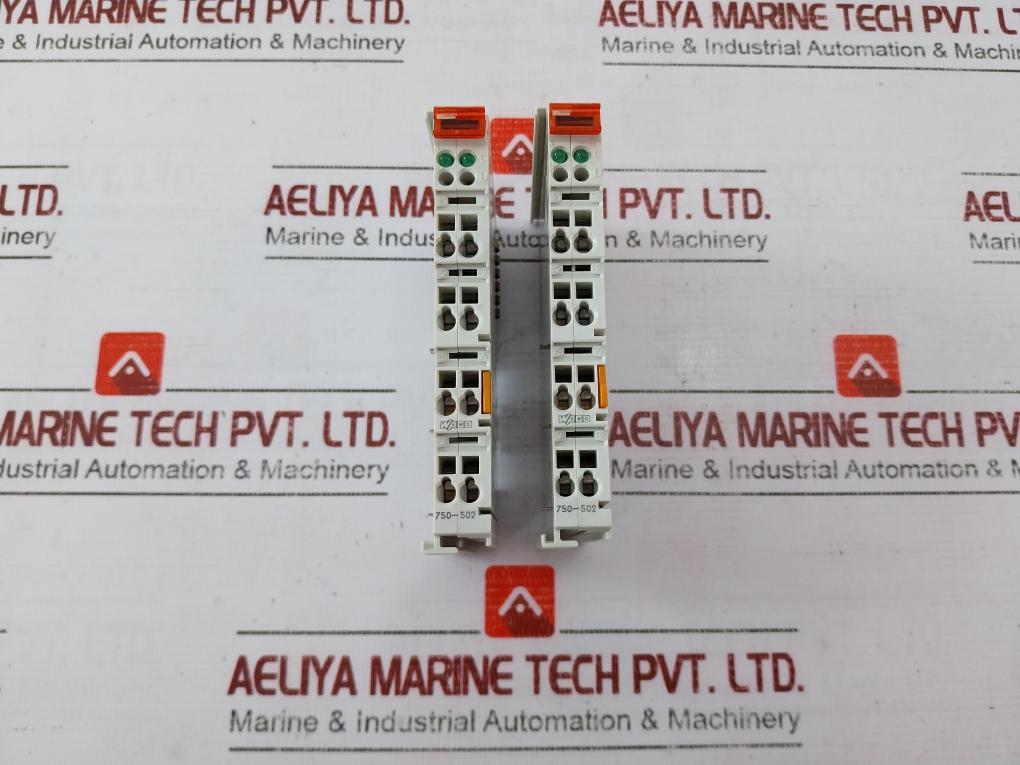 Wago 750-502 2-channel Digital Output Module 7339300 24V Dc 2.0A Awg 28-14