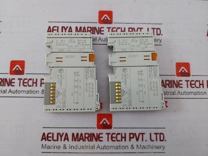 Wago 750-502 2-channel Digital Output Module 7339300 24V Dc 2.0A Awg 28-14