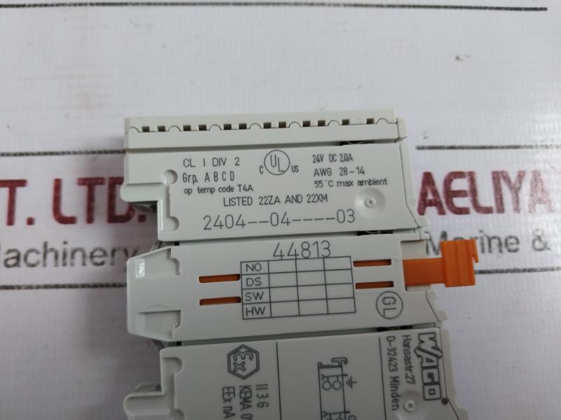 Wago 750-502 2Do Channel Digital Output Module 24Vdc 2,0A 0.08-2.5Mm2