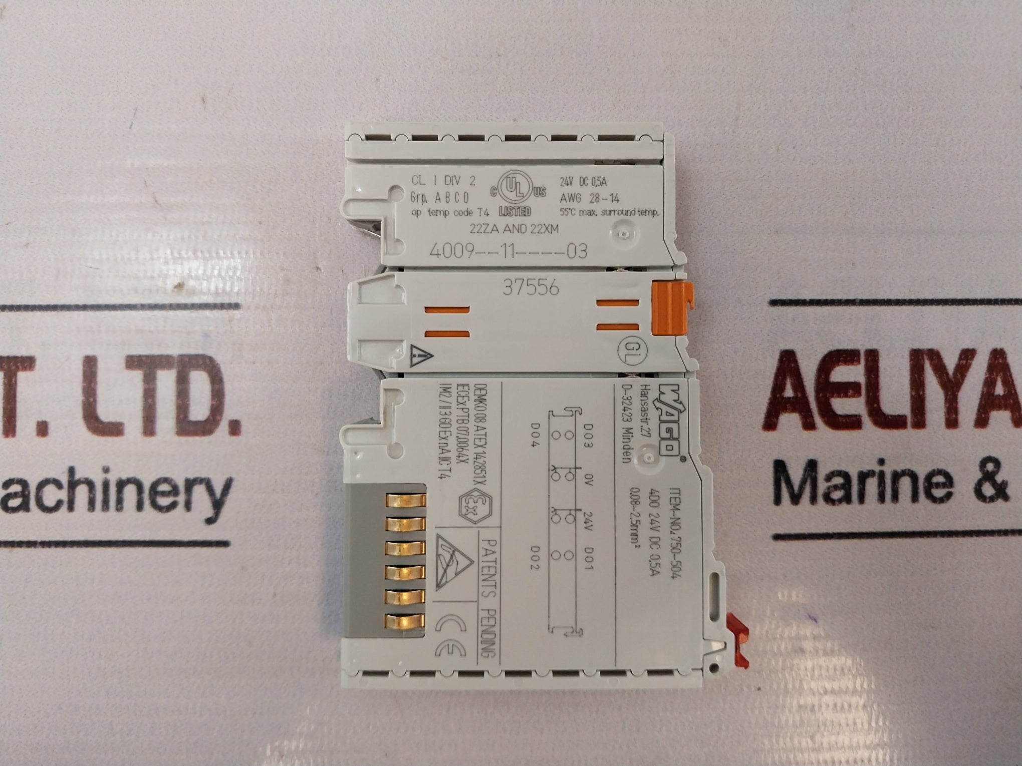Wago 750-504 Digital Output Module 24V Dc 0.5A 78 6166509 T4