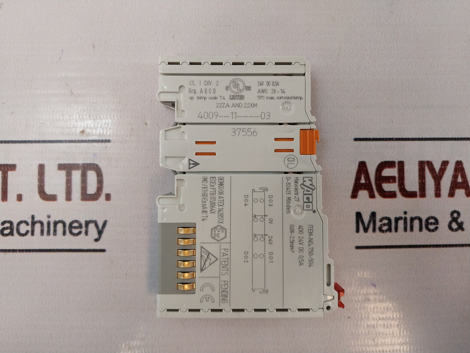 Wago 750-504 Digital Output Module 24V Dc 0.5A 78 6166509 T4