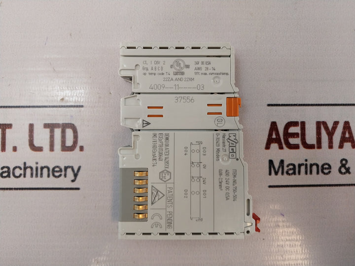 Wago 750-504 Digital Output Module 24V Dc 0.5A 78 6166509 T4