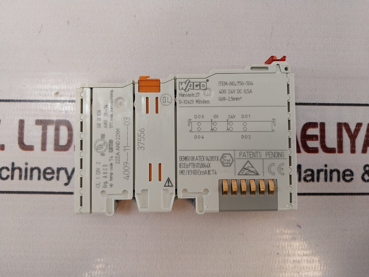 Wago 750-504 Digital Output Module 24V Dc 0.5A 78 6166509 T4