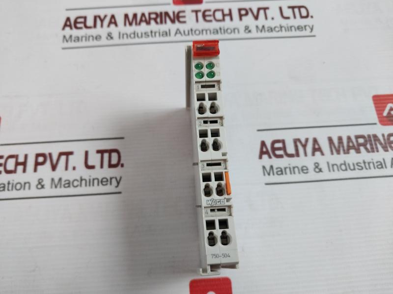 Wago 750-504 Digital Output Module 4Do 24V Dc 0.5A, 0.08-2.5Mm2, 55˚C