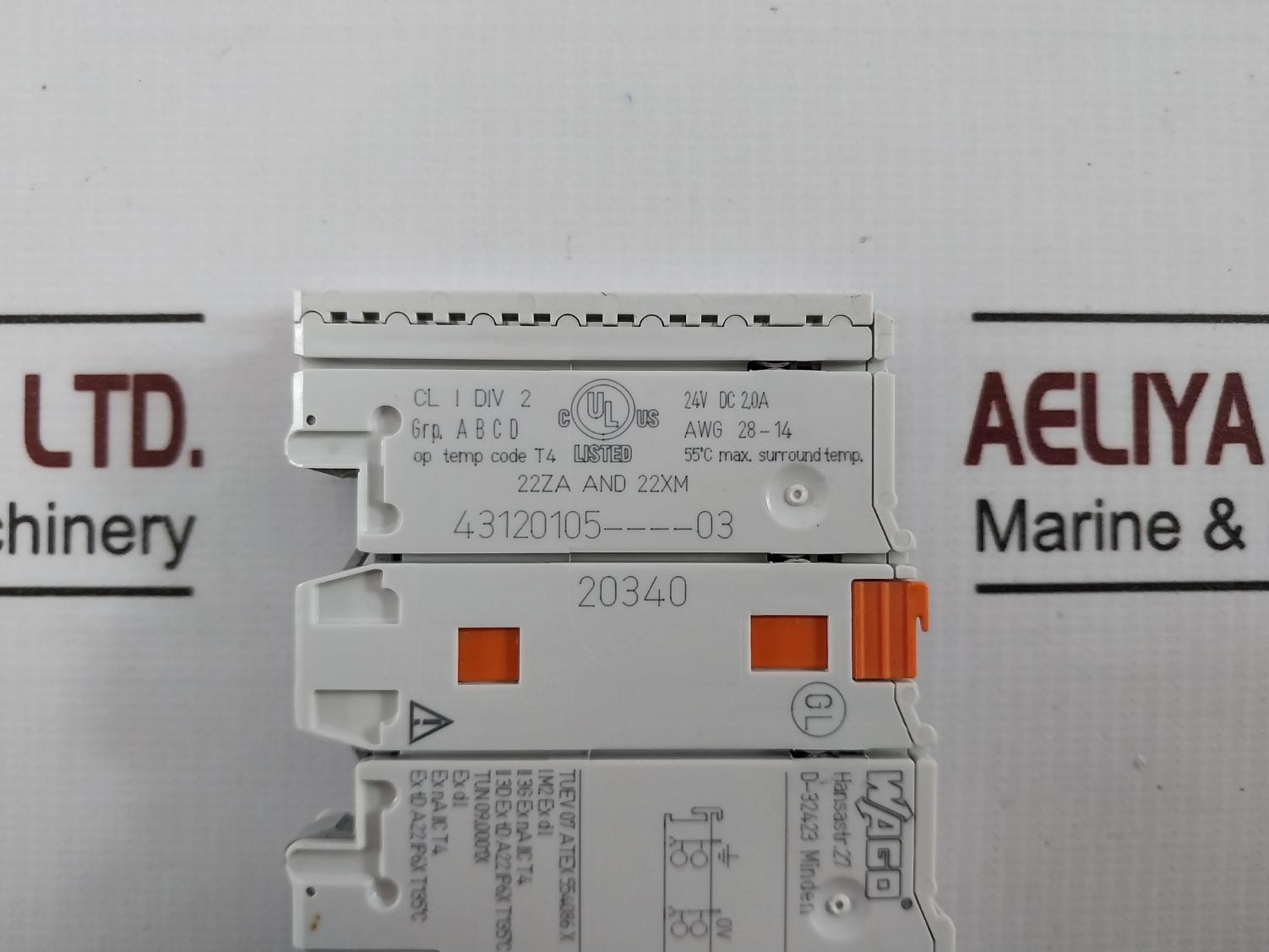 Wago 750-508 Digital Output Module 0.08-2.5Mm2 09.0001X 22Za And 22Xm Awg 28-14