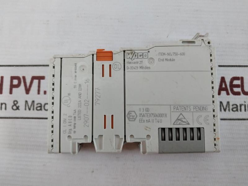 Wago 750-600 End Module 05Atex75060001X 55 C