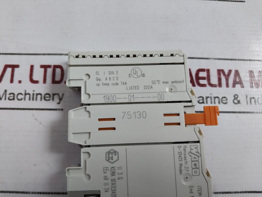 Wago 750-600 End Module For I/O System Kema 97Atex4207 X