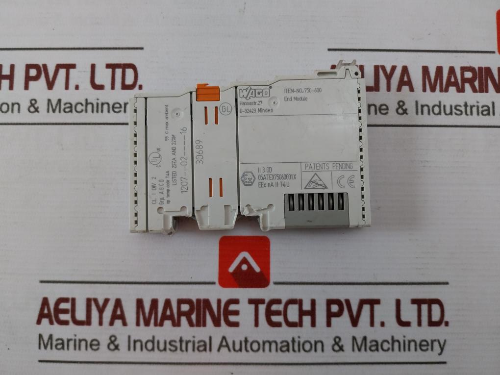 Wago 750-600 End Module Ii 3 Gd 55C Max Ambient Eex Na Ii T4 U