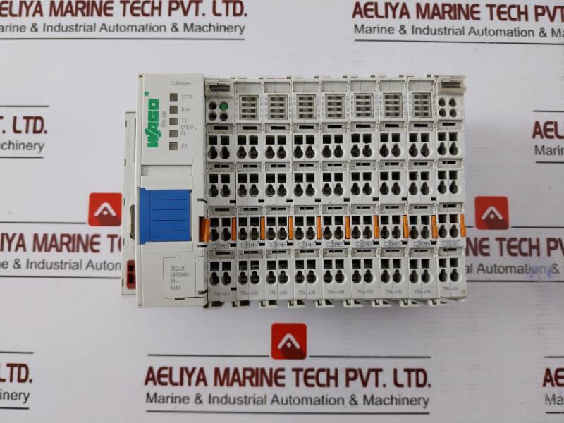 Wago 750-600 Terminal End Module W/ 750-602, 750-430, 750-530, 750-348