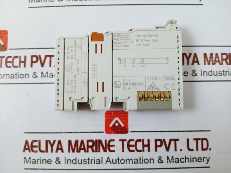 Wago 750-602 24V Dc Power Supply Module 10A Awg 28-14