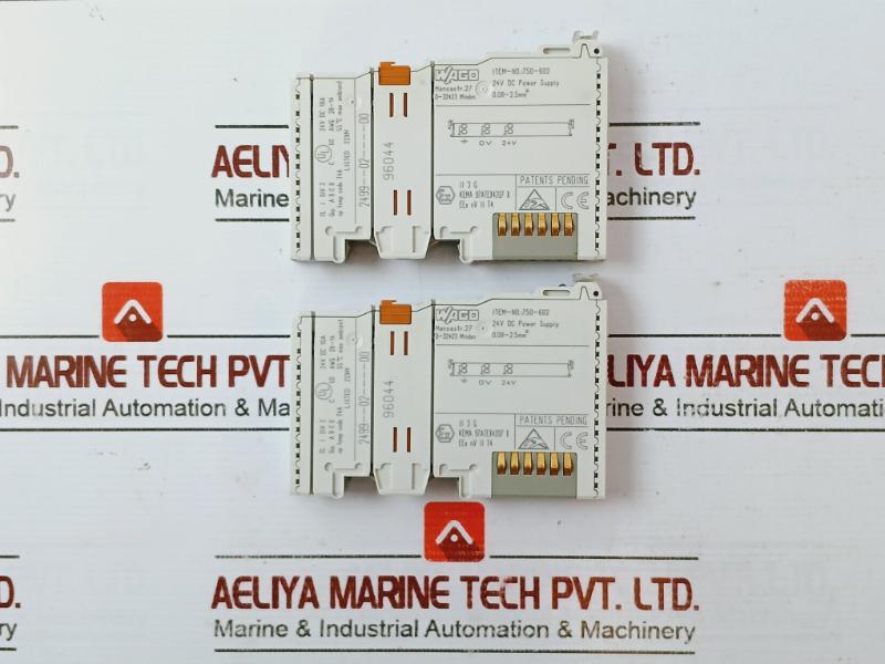 Wago 750-602 Power Supply Module 24V Dc 10A Awg 28-14 96044