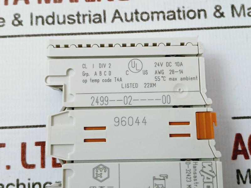Wago 750-602 Power Supply Module 24V Dc 10A Awg 28-14 96044