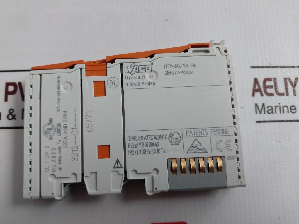 Wago 750-616 Distance Module 55C Demko 08 Atex 142851X Iecex Ptb07.0064X