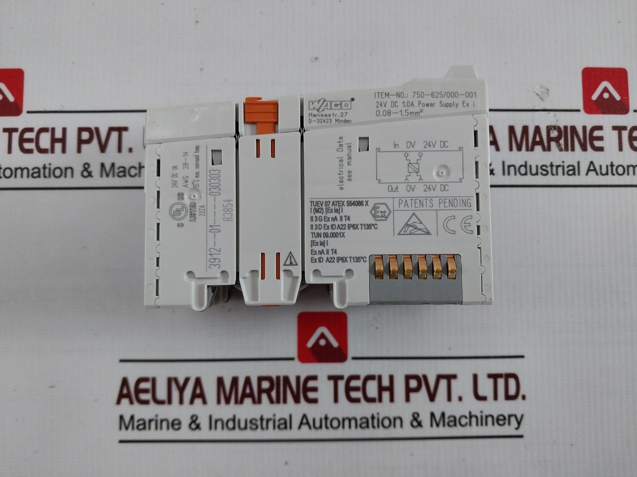 Wago 750-625/000-001 Power Supply 0.08-1.5Mm2 24V Dc 1.0A Awg 28-14 22Za