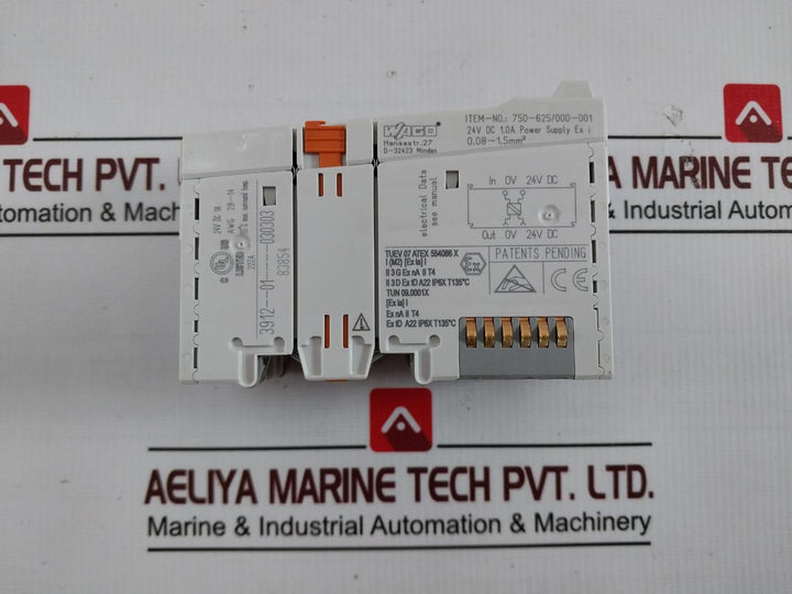 Wago 750-625/000-001 Power Supply 0.08-1.5Mm2 24V Dc 1.0A Awg 28-14 22Za