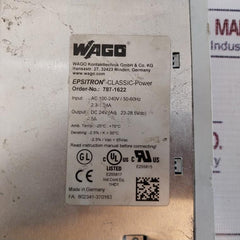 Wago 787-1622 Classic Power Supply Ac100-240V/ 50-60Hz