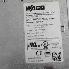 Wago 787-1640 Switched-mode Power Supply Dc 24V/10A 50-60Hz