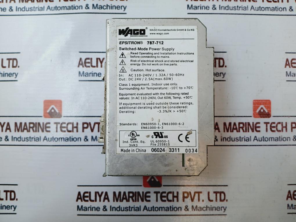 Wago 787-712 Switched Mode Power Supply Ac 110-240V