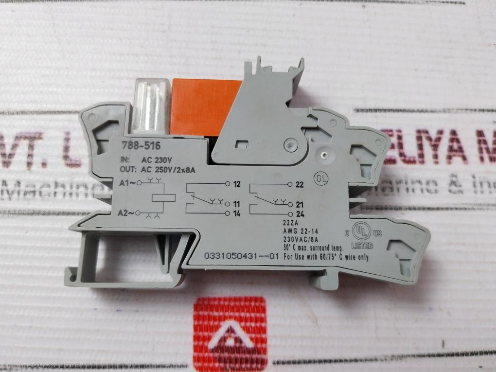 Wago 788-516 Relay Module 10A/250Vac