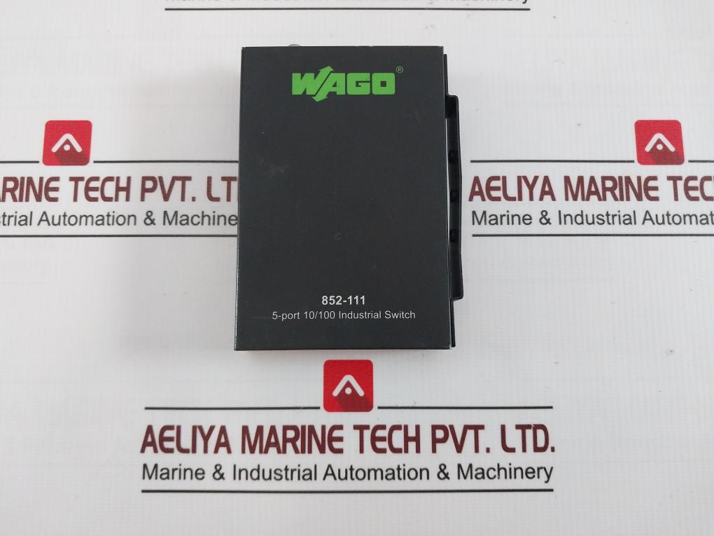 Wago 852-111 Industrial Eco Switch 5-port 10/100 24V Dc Awg 24-14 60C +18-30Vdc