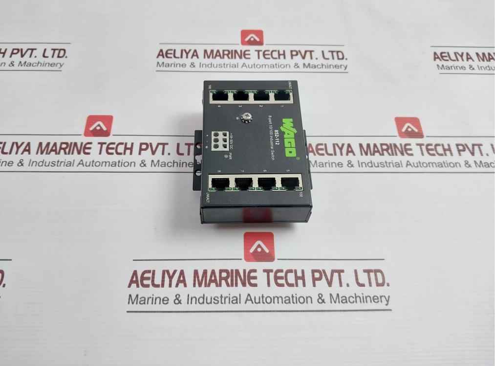 Wago 852-112 Industrial Eco Switch 8-port 10/100 30V Dc
