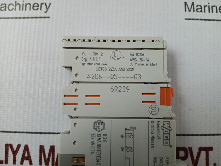 Wago Dc Power Supply Module 24V Dc 10A Part No 750-610