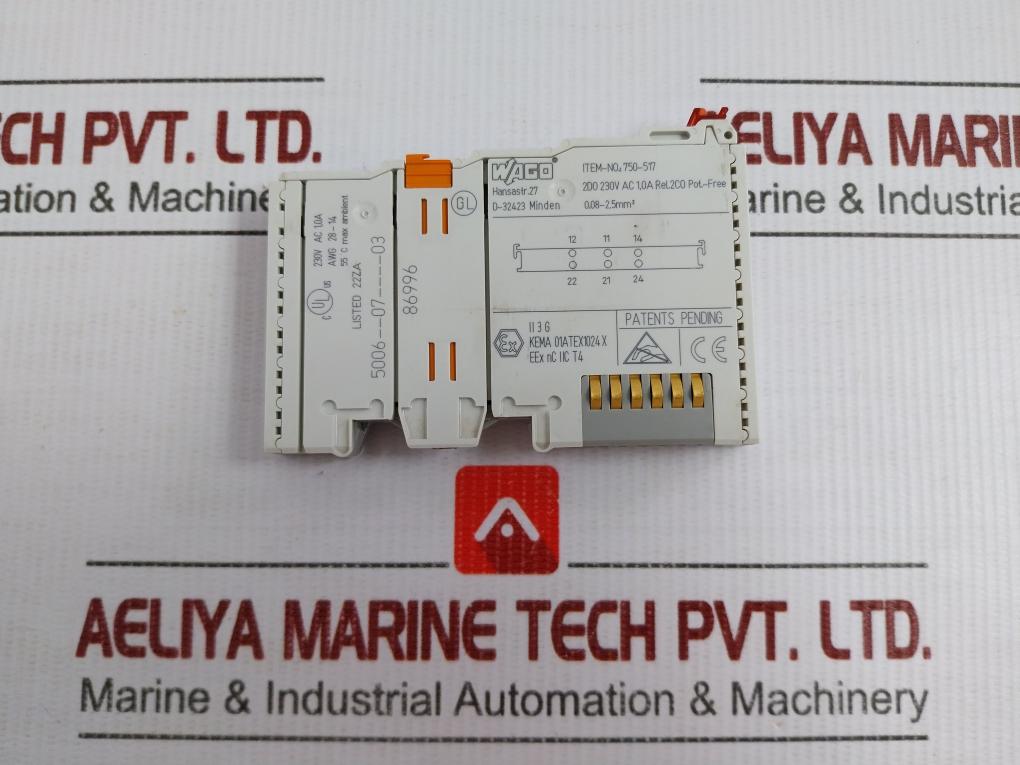 Wago Digital Output Module 230V Ac 1.0A Part No 750-517