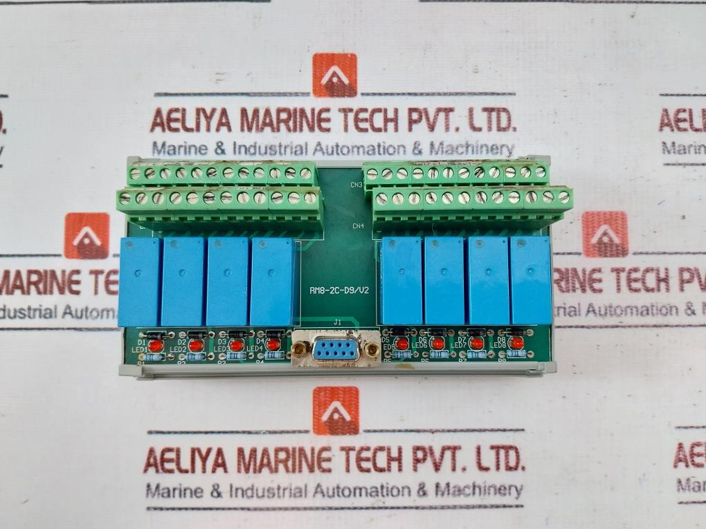 Wago Rm8-2c-d9/v2 Relay Board 24vdc Coil 5a 250vac 5a 30vdc