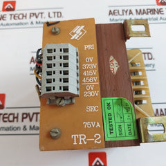 Wago Tr-2 Transformers Super Coil 75Va Pri 373V 415V 456V/230V