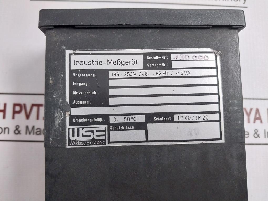 Waldsee Electronic 130000 Digital Industrial Measuring Device 196–253V 48–62 Hz