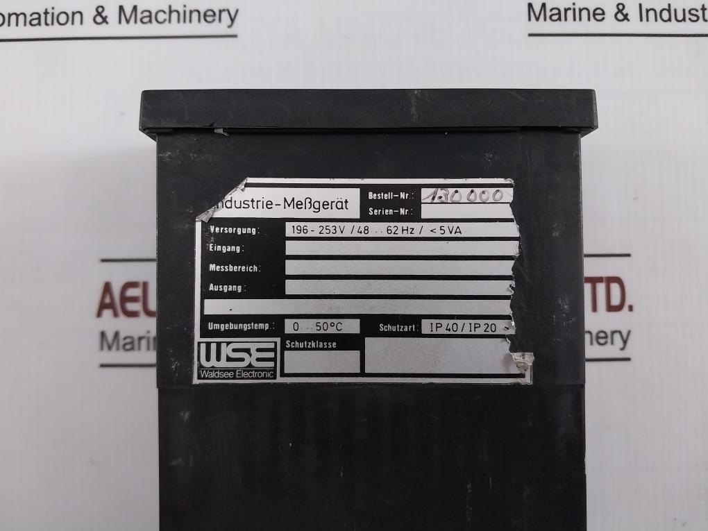 Waldsee Electronic 130000 Processor Panel Meter 230Vac 24V 196-253V