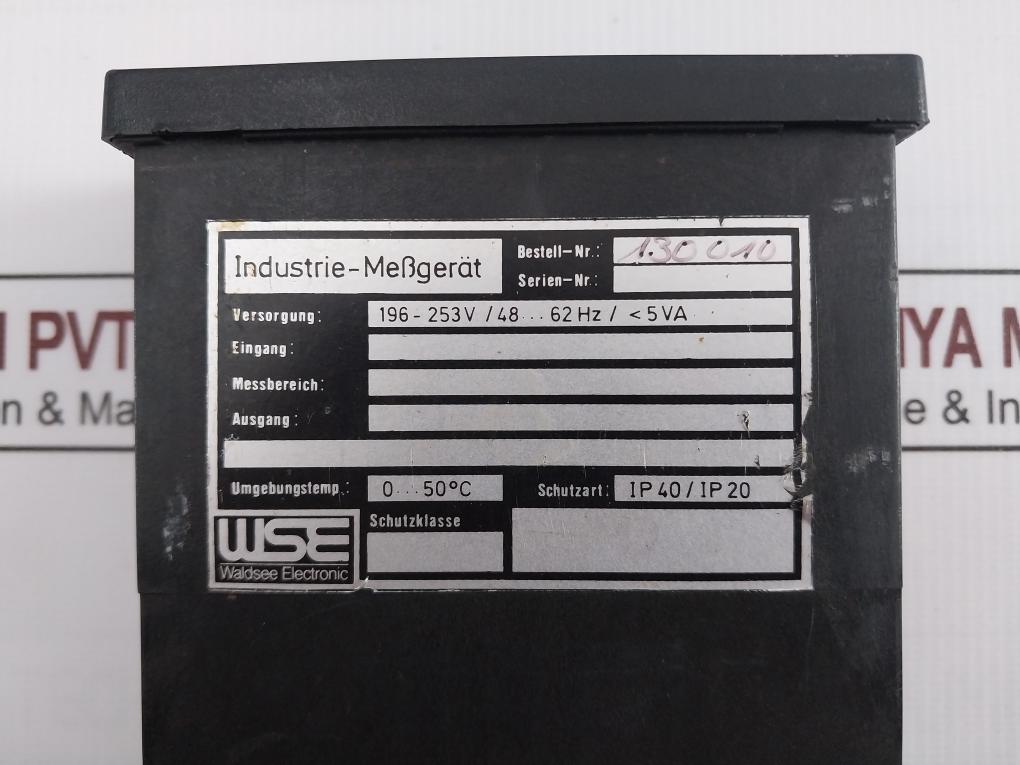 Waldsee Electronic 130010 Digital Industrial Measuring Device 230Vac