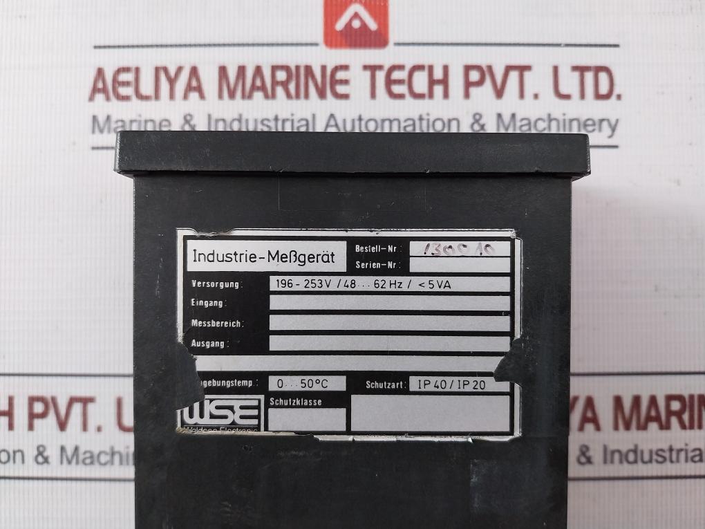 Waldsee Electronic 130010 Panel Display Industrial Measuring Device 24V 230Vac