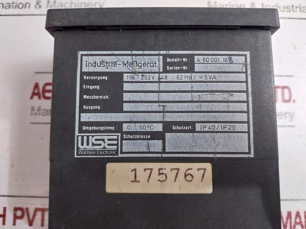 Waldsee Electronic 4.60 001.168 Industrial Measurement Instrument 230VAC