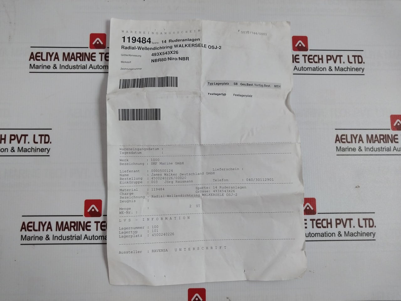 Walkersele Osj-2 On-site Joining Radial Rotary Shaft Seal Set 21209522, 00038787