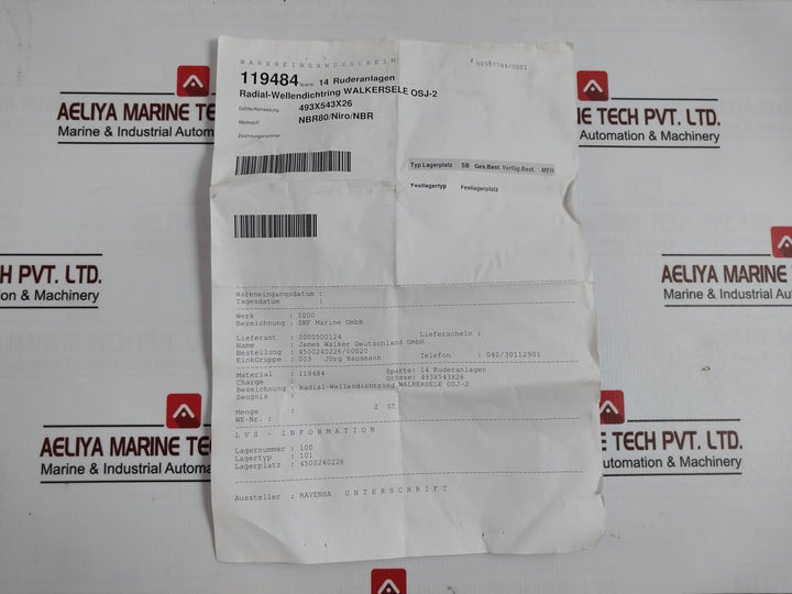 Walkersele Osj-2 On-site Joining Radial Rotary Shaft Seal Set 21209522, 00038787
