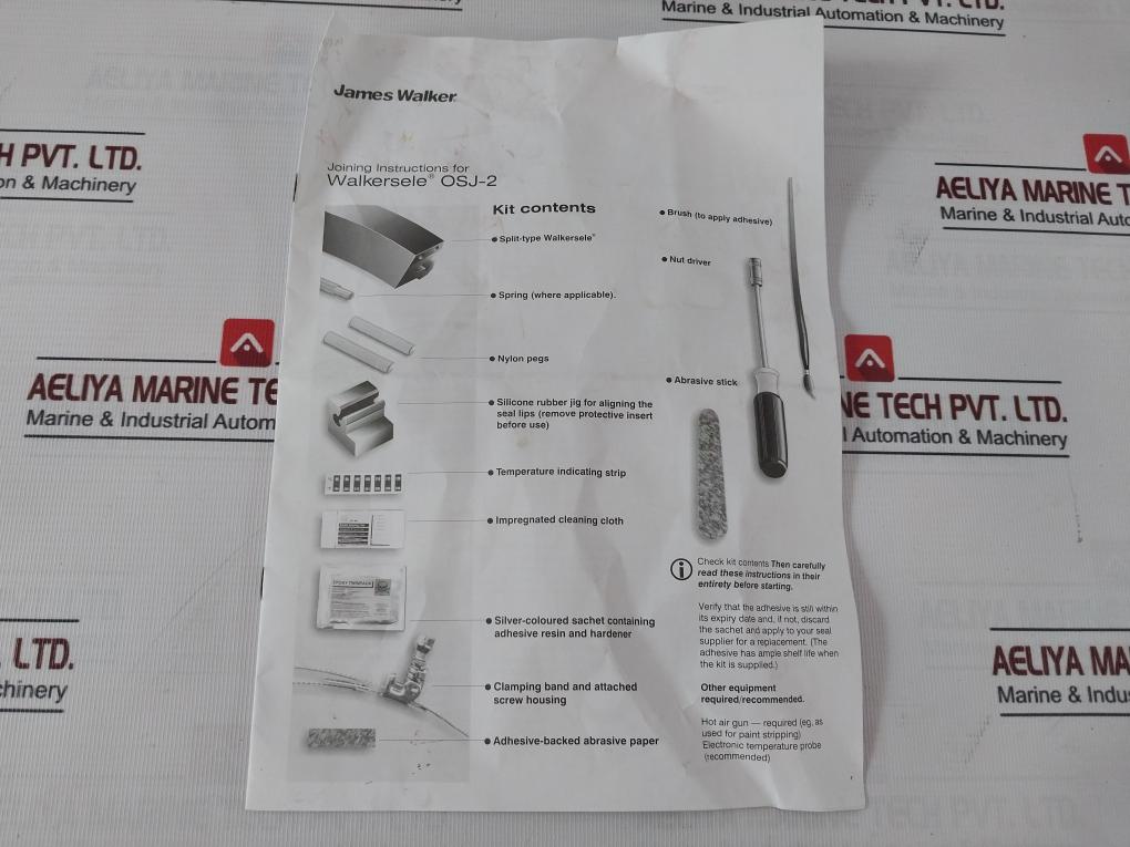 Walkersele Osj-2 On-site Joining Radial Rotary Shaft Seal Set 21209522, 00038787
