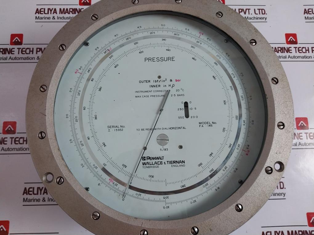 Wallace & Tiernan Pennwalt Fa-145 Pressure Gauge