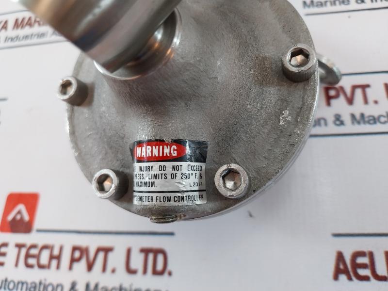 Wallace & Tiernan 22eo73ssxx2x Inlet Purgemeter Flow Controller 250 P.s.i.