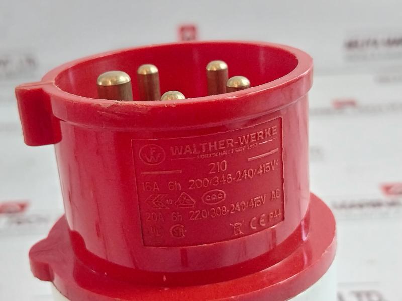 Walther 210 Pin &amp; Sleeve Connector Ip44